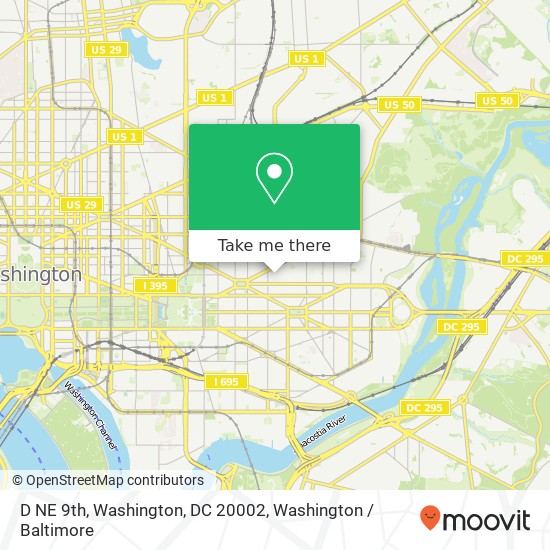 D NE 9th, Washington, DC 20002 map