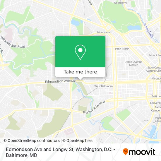 Mapa de Edmondson Ave and Longw St