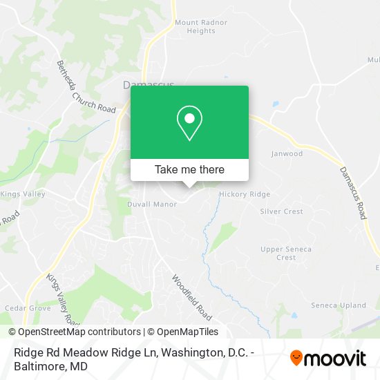 Mapa de Ridge Rd Meadow Ridge Ln
