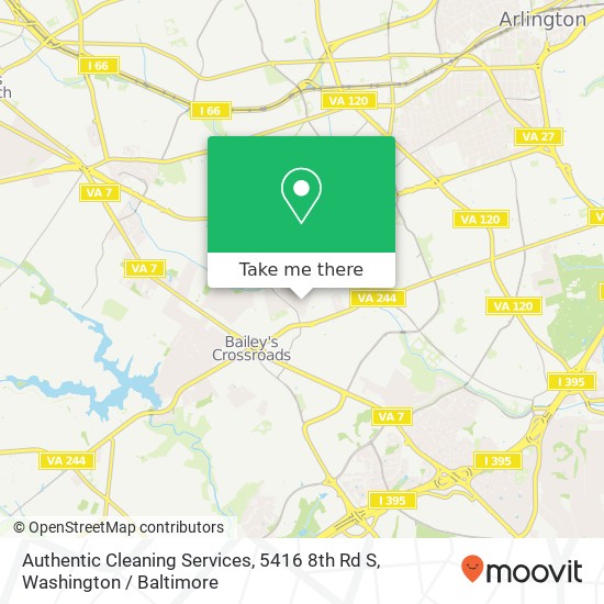 Mapa de Authentic Cleaning Services, 5416 8th Rd S