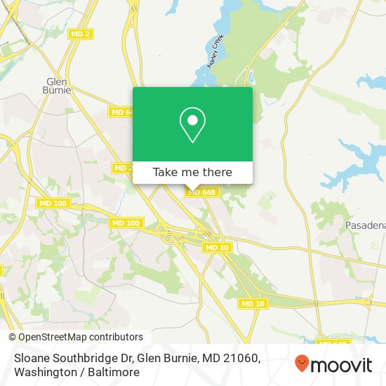 Sloane Southbridge Dr, Glen Burnie, MD 21060 map