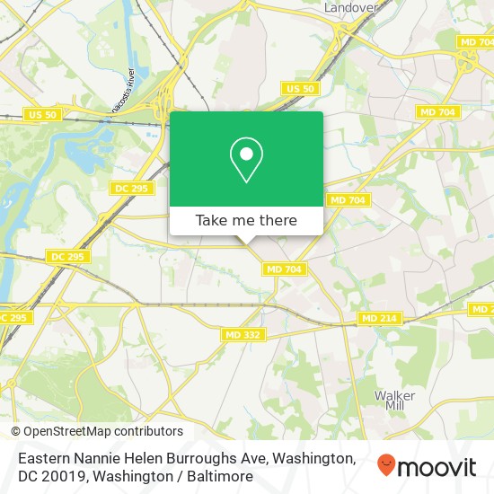 Eastern Nannie Helen Burroughs Ave, Washington, DC 20019 map