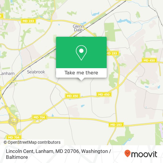 Lincoln Cent, Lanham, MD 20706 map