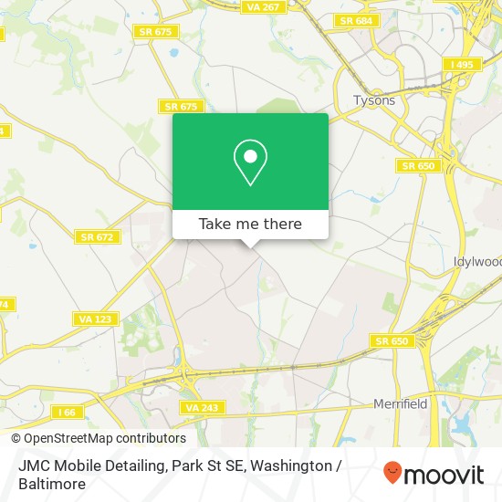 JMC Mobile Detailing, Park St SE map