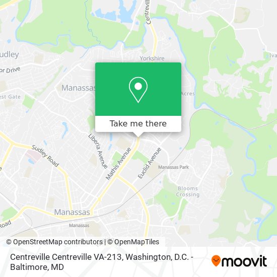 Centreville Centreville VA-213 map