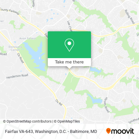 Mapa de Fairfax VA-643