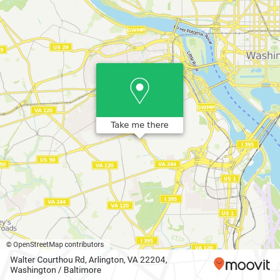 Walter Courthou Rd, Arlington, VA 22204 map