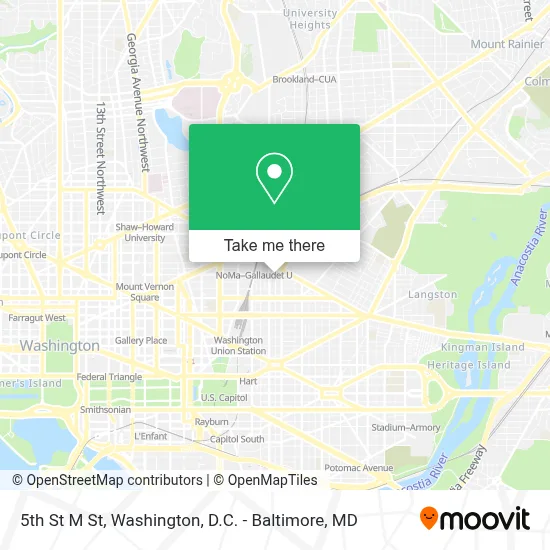 5th St M St map