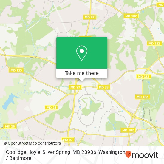 Mapa de Coolidge Hoyle, Silver Spring, MD 20906
