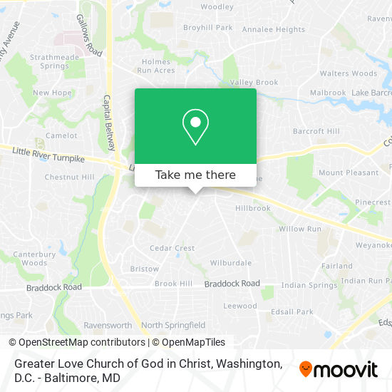 Greater Love Church of God in Christ map