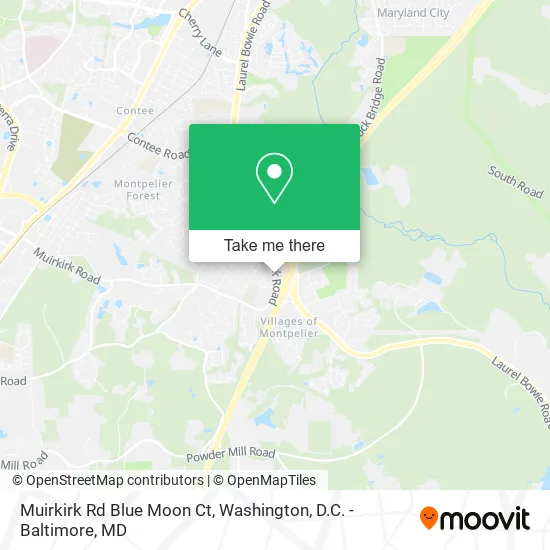 Muirkirk Rd Blue Moon Ct map