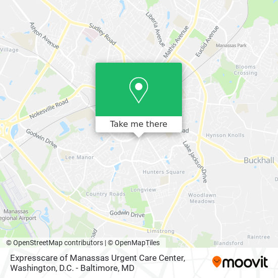 Expresscare of Manassas Urgent Care Center map