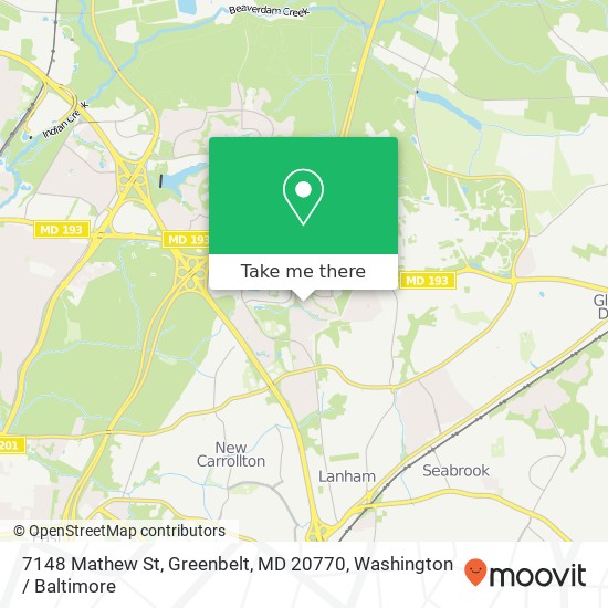 7148 Mathew St, Greenbelt, MD 20770 map