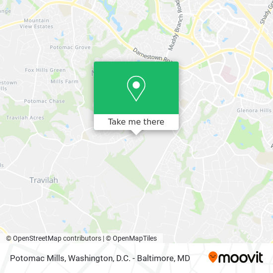 Mapa de Potomac Mills