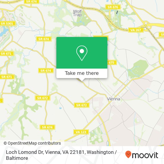 Loch Lomond Dr, Vienna, VA 22181 map
