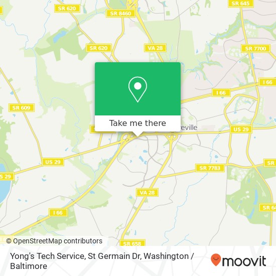 Mapa de Yong's Tech Service, St Germain Dr