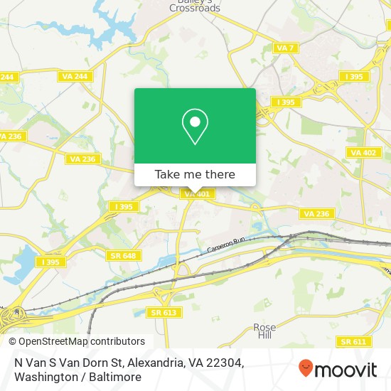 N Van S Van Dorn St, Alexandria, VA 22304 map