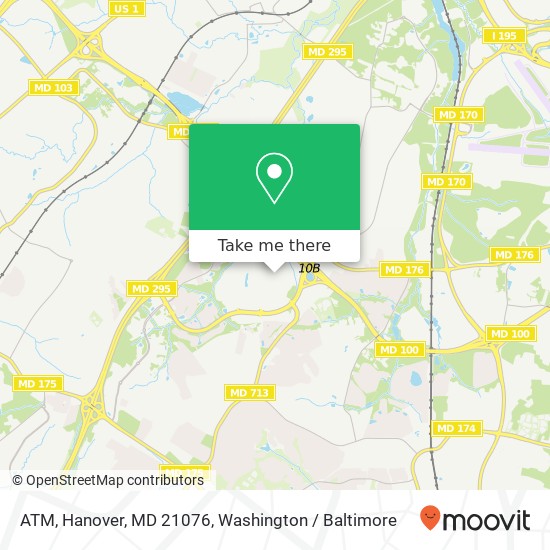 Mapa de ATM, Hanover, MD 21076