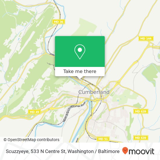 Mapa de Scuzzyeye, 533 N Centre St
