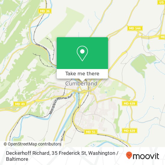 Mapa de Deckerhoff Richard, 35 Frederick St