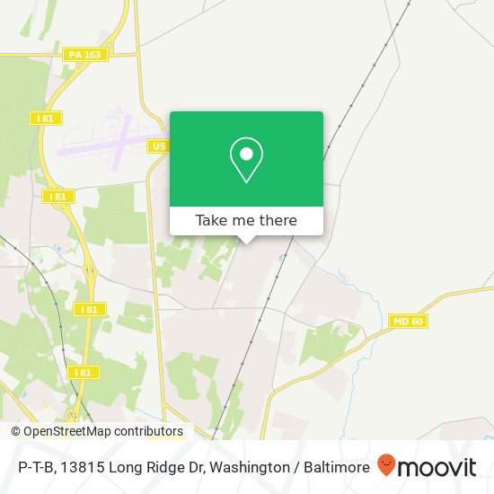 P-T-B, 13815 Long Ridge Dr map