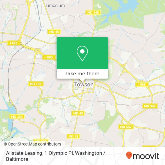 Mapa de Allstate Leasing, 1 Olympic Pl