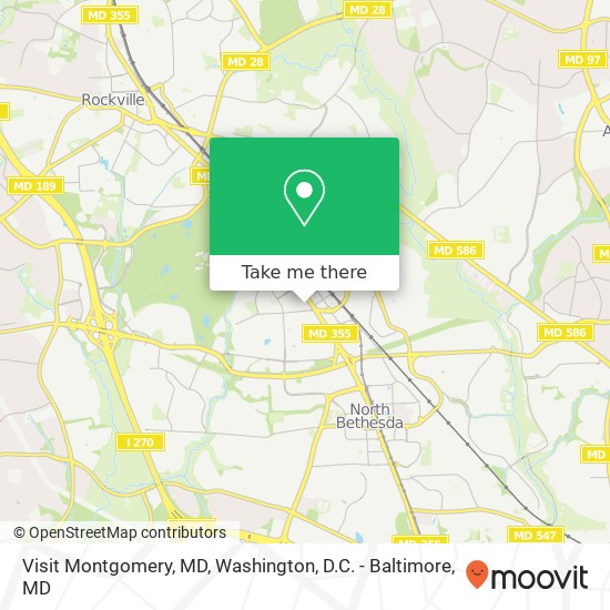 Visit Montgomery, MD map