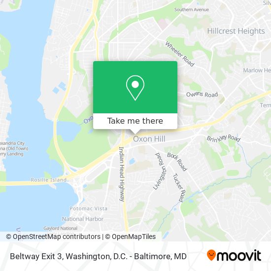 Beltway Exit 3 map