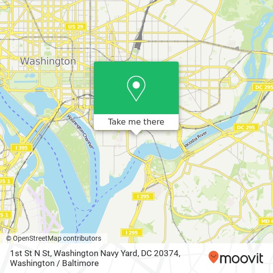 1st St N St, Washington Navy Yard, DC 20374 map