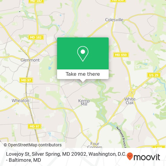 Lovejoy St, Silver Spring, MD 20902 map