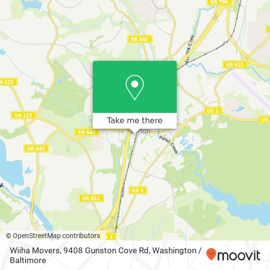 Wiiha Movers, 9408 Gunston Cove Rd map