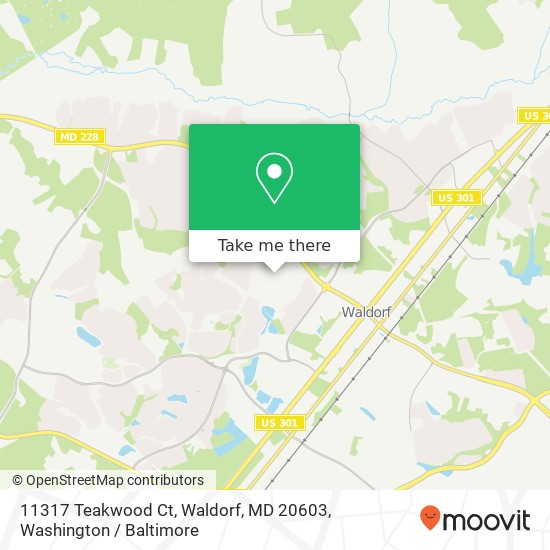 11317 Teakwood Ct, Waldorf, MD 20603 map