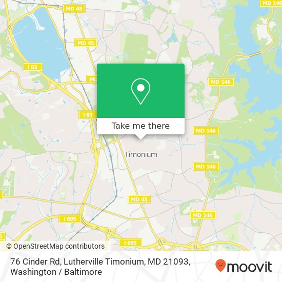 76 Cinder Rd, Lutherville Timonium, MD 21093 map
