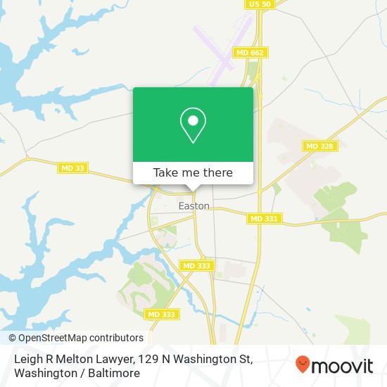 Mapa de Leigh R Melton Lawyer, 129 N Washington St