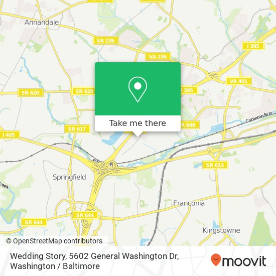 Mapa de Wedding Story, 5602 General Washington Dr