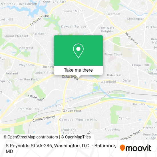 Mapa de S Reynolds St VA-236