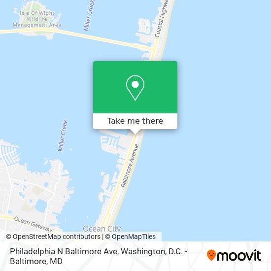 Philadelphia N Baltimore Ave map