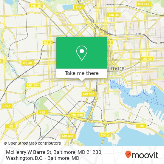 McHenry W Barre St, Baltimore, MD 21230 map