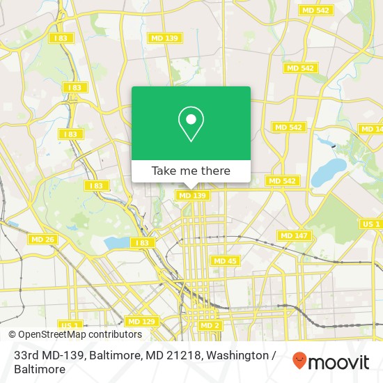 33rd MD-139, Baltimore, MD 21218 map
