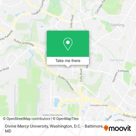 Mapa de Divine Mercy University