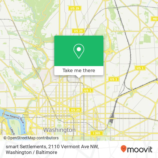 Mapa de smart Settlements, 2110 Vermont Ave NW