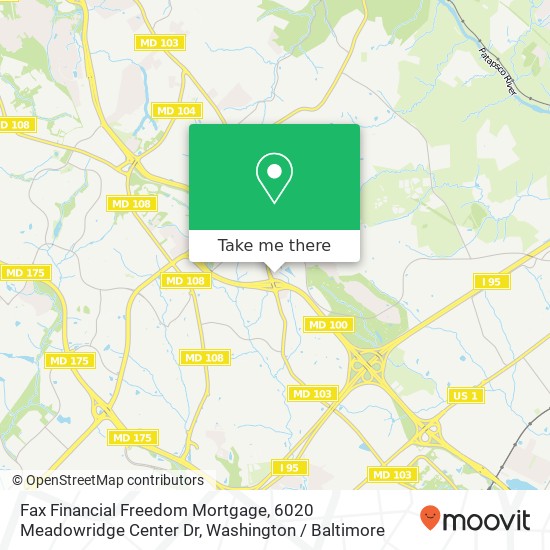 Fax Financial Freedom Mortgage, 6020 Meadowridge Center Dr map