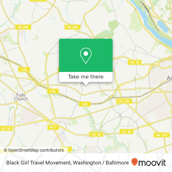 Mapa de Black Girl Travel Movement