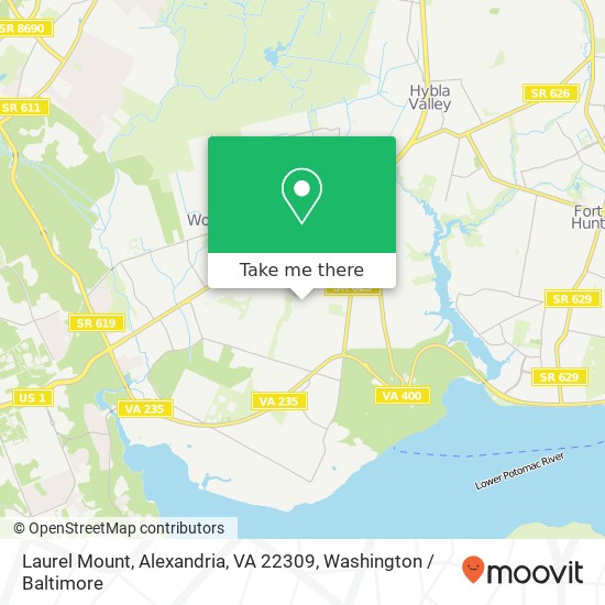 Laurel Mount, Alexandria, VA 22309 map