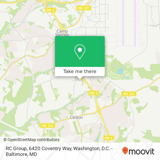 Mapa de RC Group, 6420 Coventry Way