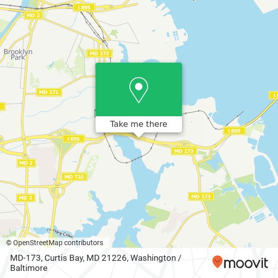 MD-173, Curtis Bay, MD 21226 map