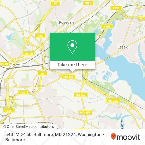 54th MD-150, Baltimore, MD 21224 map
