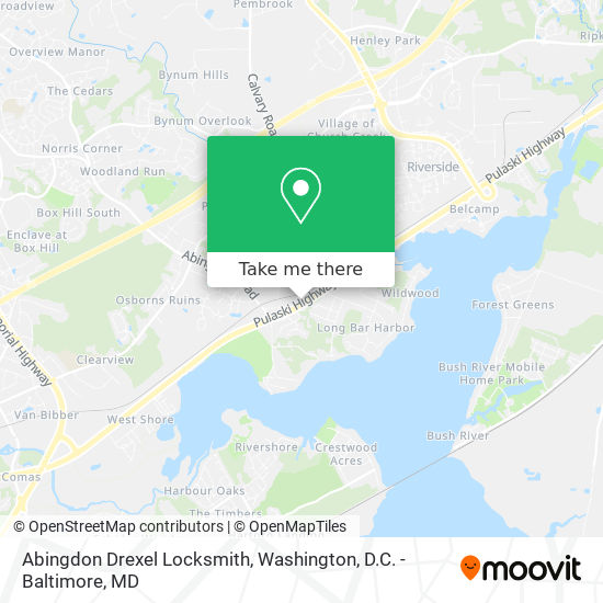 Abingdon Drexel Locksmith map