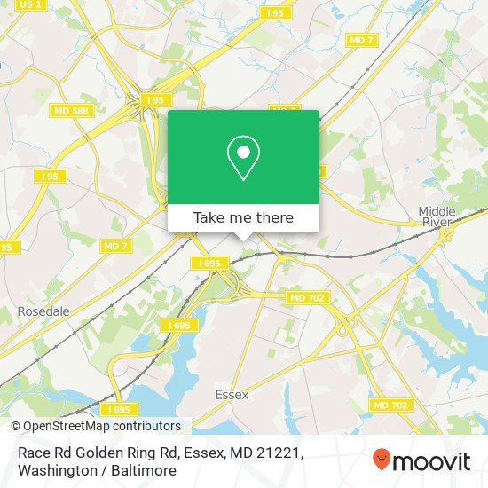 Race Rd Golden Ring Rd, Essex, MD 21221 map