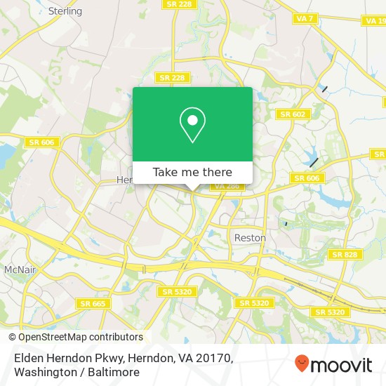 Elden Herndon Pkwy, Herndon, VA 20170 map